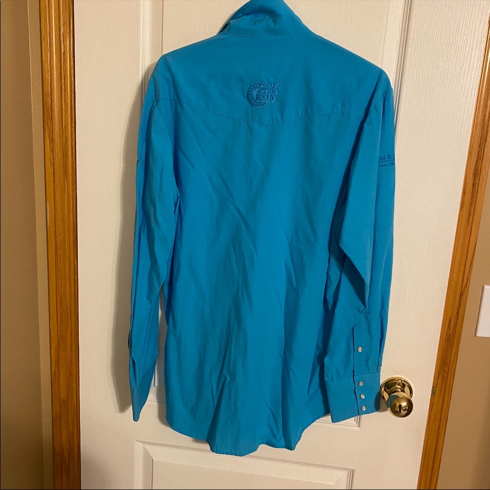 Blue Roper Western Shirt Size Medium . - Picture 3 of 5